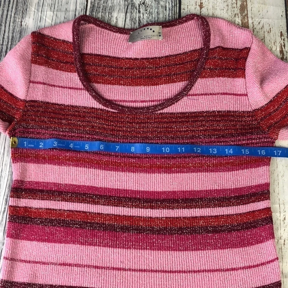 Cristina Mazzonett Knit Top Made in Italy Sz M